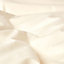 Homescapes Cream Continental Egyptian Cotton Duvet Cover Set 200 TC, 150 x 200 cm
