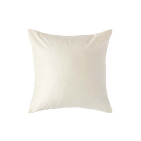 Homescapes Cream Continental Egyptian Cotton Pillowcase 1000 TC, 40 x 40 cm