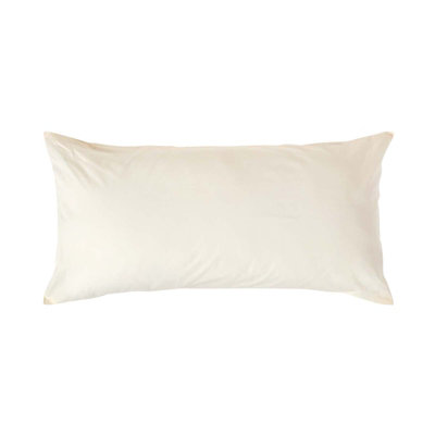 Homescapes Cream Continental Egyptian Cotton Pillowcase 200 TC, 40 x 80 cm