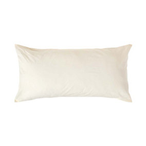 Homescapes Cream Continental Egyptian Cotton Pillowcase 200 TC, 40 x 80 cm