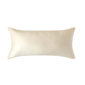 Homescapes Cream Continental Pillowcase Organic Cotton 400 TC, 40 x 80 cm