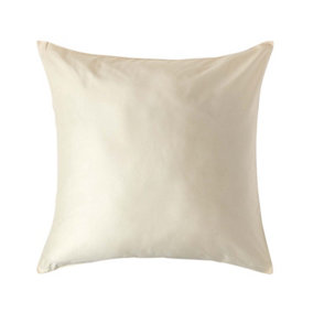 Homescapes Cream Continental Pillowcase Organic Cotton 400 TC, 80 x 80 cm