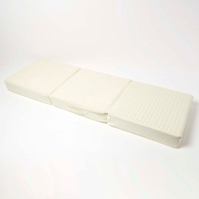 Homescapes Cream Cotton Orthopaedic Foam 3 Seater Booster Cushion