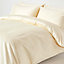 Homescapes Cream Egyptian Cotton Duvet Cover with One Pillowcase 1000 TC, Single