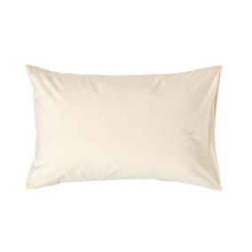 Homescapes Cream Egyptian Cotton Housewife Pillowcase 200 TC , Standard Size