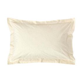 Homescapes Cream Egyptian Cotton Oxford Pillowcase 200 TC, Standard Size