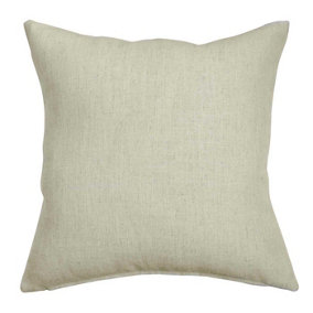Homescapes Cream Linen Cushion Cover