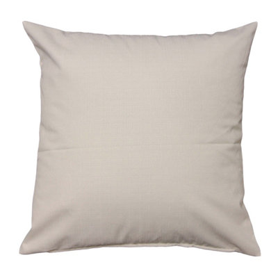 Homescapes Cream Linen Look Cushion Cover 45 x 45 cm DIY at B&Q