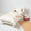 Homescapes Cream Organic Cotton Cot Bed Duvet Cover Set 400 Thread Count