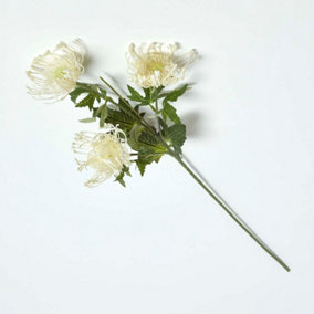 Homescapes Cream Protea Spray Single Stem Flower 65 cm
