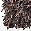 Homescapes Dallas Leather Shaggy Rug Chocolate, 90 x 150 cm