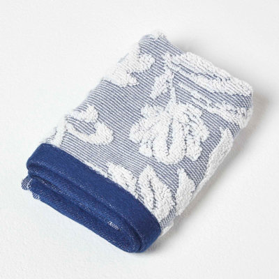 Homescapes Damask 100% Turkish Cotton 600 GSM Face Cloth, Navy Price Comparisons | Compare The Build