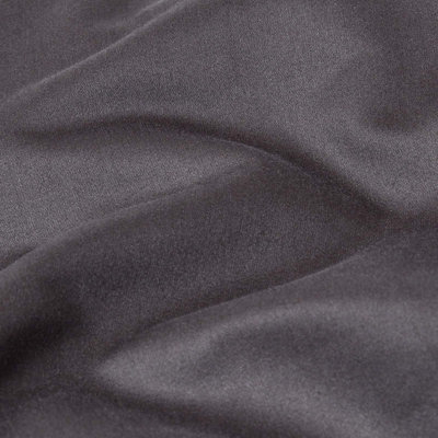 Homescapes Dark Charcoal Grey Egyptian Cotton Flat Sheet 1000 Thread Count, Double