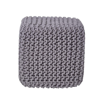 Cotton knitted deals pod footstool