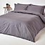 Homescapes Dark Grey Egyptian Cotton Fitted Sheet 200 TC, Small Double