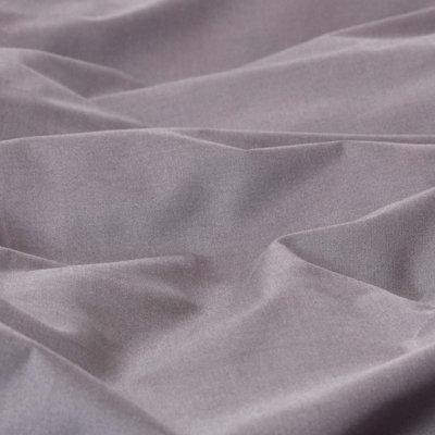Homescapes Dark Grey Egyptian Cotton Flat Sheet 200 TC, Double