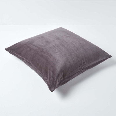 Dark grey velvet outlet cushions