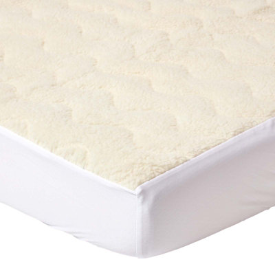 Homescapes Deep Quilted Fleece Double Mattress Topper