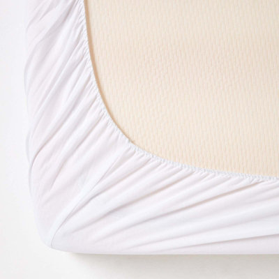 Homescapes Deep Quilted Fleece Small Double Mattress Topper