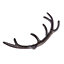 Homescapes Deer Antler Cast Iron Coat Hook, 8 Hooks