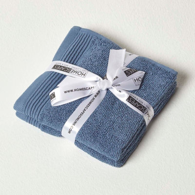 Dusky Blue Luxury Egyptian Cotton Bath Towel