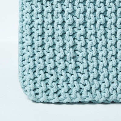 Duck egg discount blue knitted throw