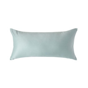 Homescapes Duck Egg Blue Organic Cotton Continental Pillowcase 400 TC, 40 x 80 cm