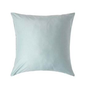 Homescapes Duck Egg Blue Organic Cotton Continental Pillowcase 400 TC, 80 x 80 cm