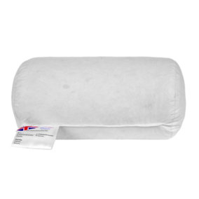 Homescapes Duck Feather Bolster Cushion 30 x 18 cm (12 x 7")