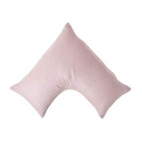 Homescapes Dusky Pink Violet Egyptian Cotton Super Soft V Shaped Pillowcase 330 TC