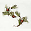 Homescapes Festive Christmas Garland with Artificial Pine and Robins Nests 5ft