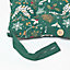 Homescapes Festive Forest Green Christmas Seat Pad Set of 4 Cotton 40 x 40 cm