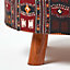 Homescapes Flat Kilim Footstool with Legs