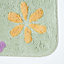 Homescapes Floral Multi Colour Cotton Bath Mat