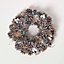 Homescapes Frosted Pinecone Christmas Wreath