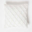 Homescapes Geometric Diamond White Tufted Cotton Cushion 45 x 45 cm