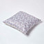 Homescapes Geometric Lilac Jacquard Cushion Cover, 60 x 60 cm