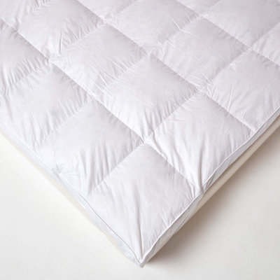 Homescapes Goose Feather Bed Double Mattress Topper