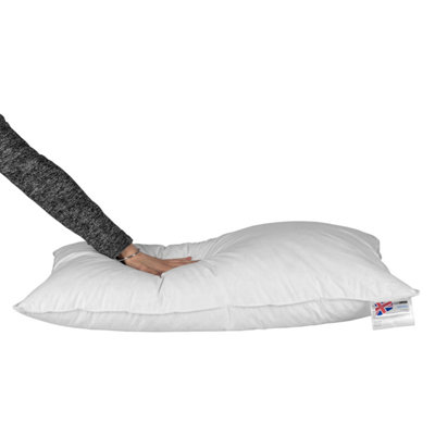 Homescapes Goose Feather & Down Euro Continental Pillow Pair - 40cm x 80cm (16"x32")