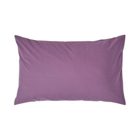 Homescapes Grape Egyptian Cotton Housewife Pillowcase 200 TC, Standard Size