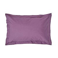 Homescapes Grape Egyptian Cotton Oxford Pillowcase 200 TC, Standard Size