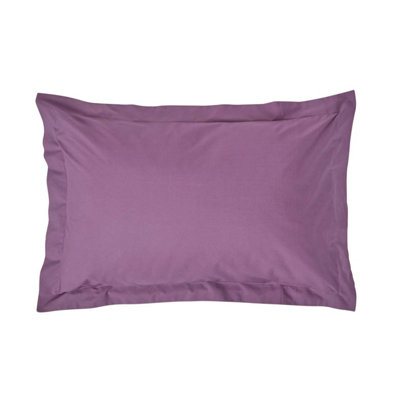 Homescapes Grape Egyptian Cotton Oxford Pillowcase 200 TC, Standard Size