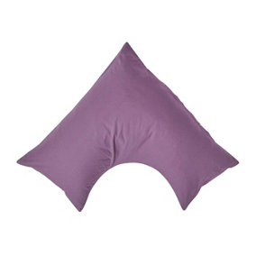 Homescapes Grape Egyptian Cotton V Shaped Pillowcase 200 TC