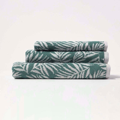 Green patterned bath towels new arrivals