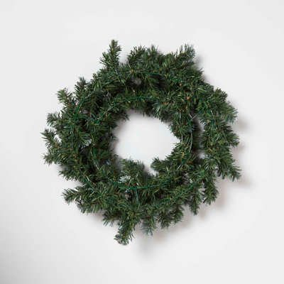 Homescapes Green Snow Dusted Foliage Christmas Garland, 182 cm