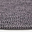 Homescapes Grey and Black Melange Braided Rug, 200 cm Round