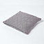 Homescapes Grey Diamond Cable Knit Cushion Cover, 45 x 45 cm