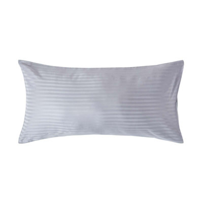 Homescapes Grey Egyptian Cotton Satin Stripe Housewife Pillowcase, King