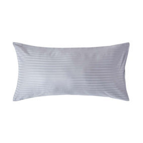 Homescapes Grey Egyptian Cotton Satin Stripe Housewife Pillowcase, King Size