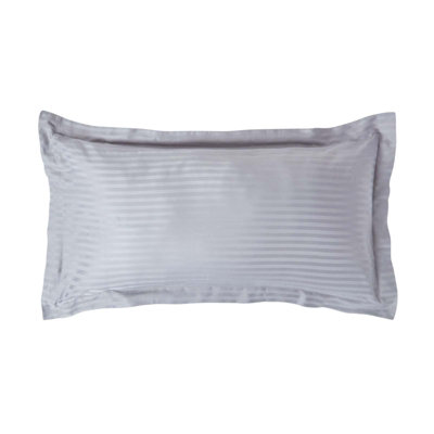 Playboy Soft Satin Stripe King Hoeslaken Wit